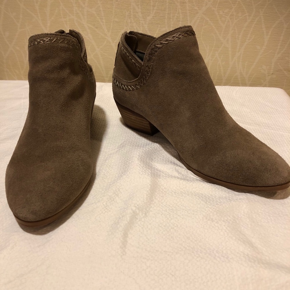 Violent and Red Karen Tan Suede Booties